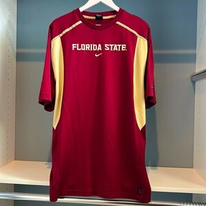 Florida State University Nike men’s shirt. Sz large. Embroidered front/back